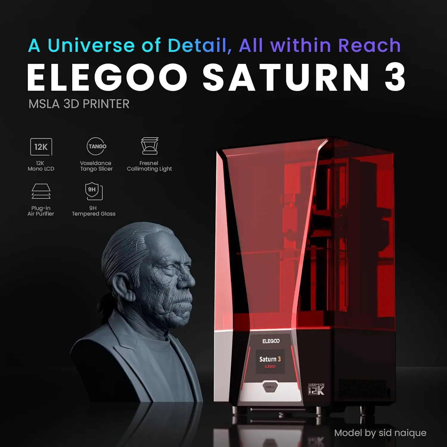 Saturn 3 MSLA 12K 3D Printer | - 12K Monochrome Lcd Resin 3D Printer recension och pris