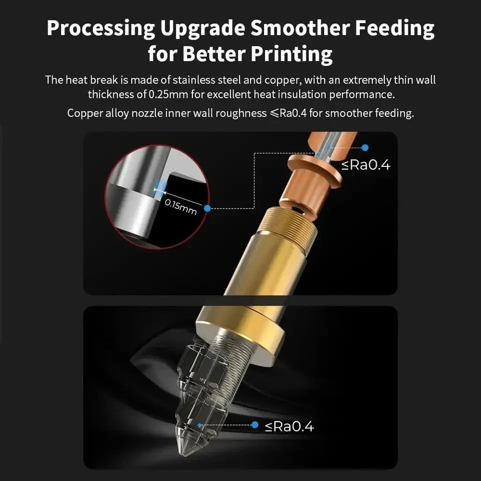 Upgrade Creality K1 Ceramic He - High Flow Ceramic Hotend recension och pris