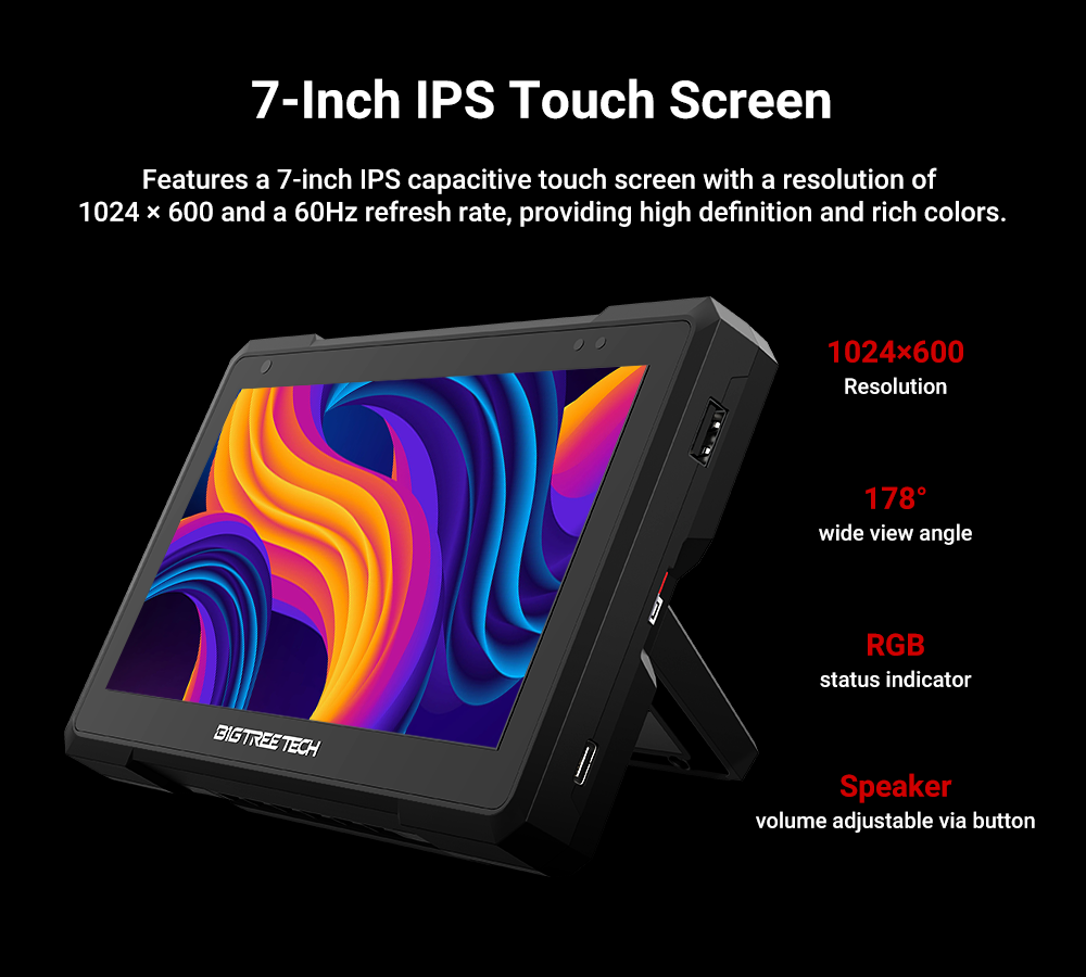 BIGTREETECH Pad 7 IPS Touch Sc - Klipper Pad 7 Inch recension och pris