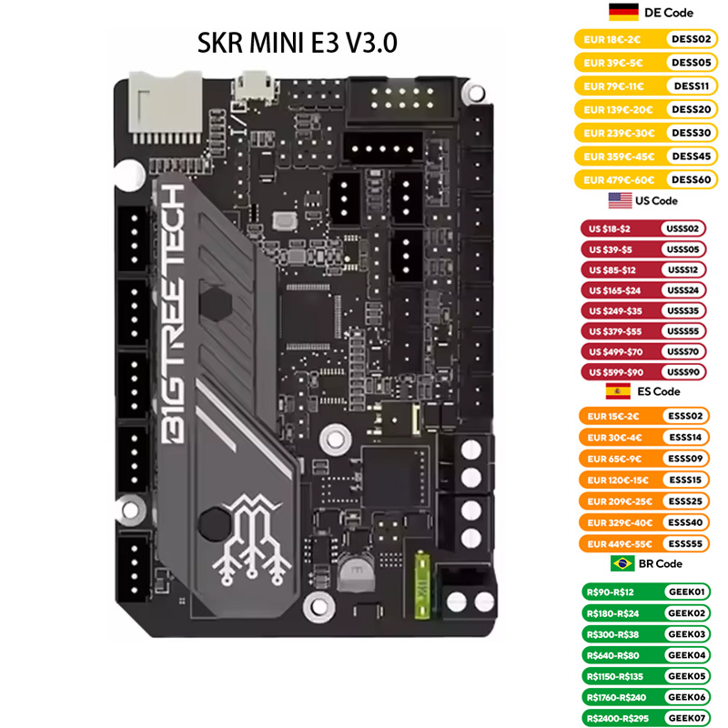 BIGTREETECH SKR MINI E3 V3.0 3 - Corexy 3D Printer Kit recension och pris